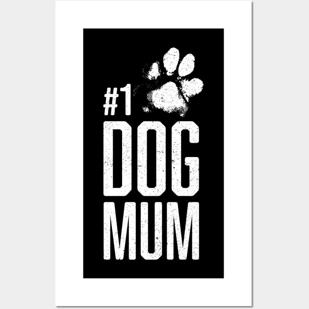 #1 Dog Mum - Number One Dog Lover Gift Wall Art by Elsie Bee Designs